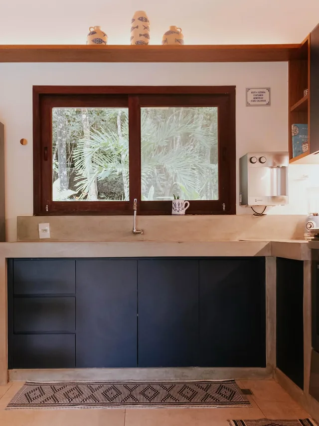Cozinha em azul Blues, elegante e atemporal